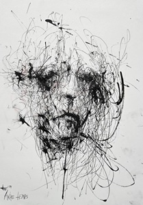 Autre temps-Ink on paper A3 - 2024